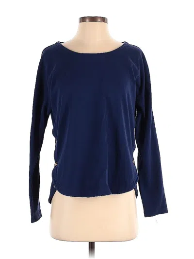 Pre-owned Vineyard Vines Long Sleeve Top Blue Boatneck Tops