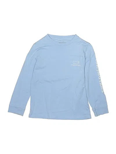 Pre-owned Vineyard Vines Kids' Long Sleeve Top Blue Tops