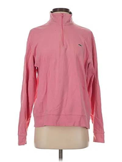 Pre-owned Vineyard Vines Long Sleeve Top Pink Turtleneck Tops