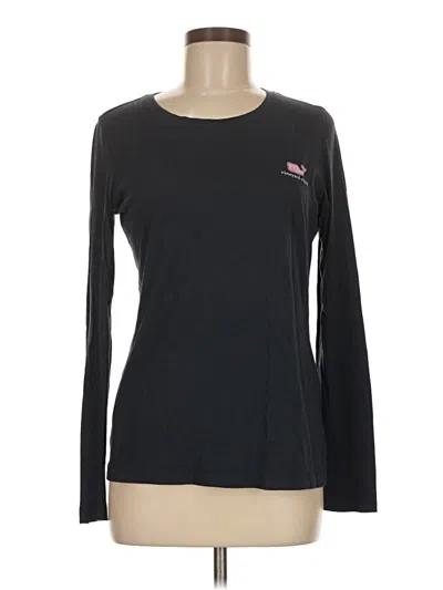 Pre-owned Vineyard Vines Long Sleeve T-shirt In Black