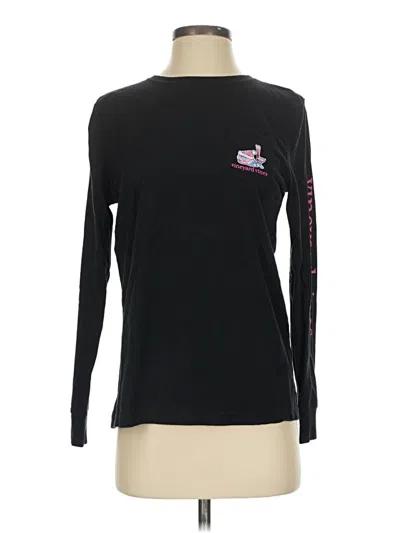 Pre-owned Vineyard Vines Long Sleeve T-shirt In Black