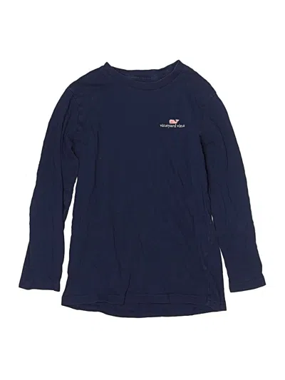 Pre-owned Vineyard Vines Kids' Long Sleeve T-shirt In Blue