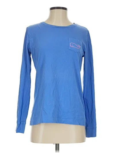 Pre-owned Vineyard Vines Long Sleeve T-shirt In Blue