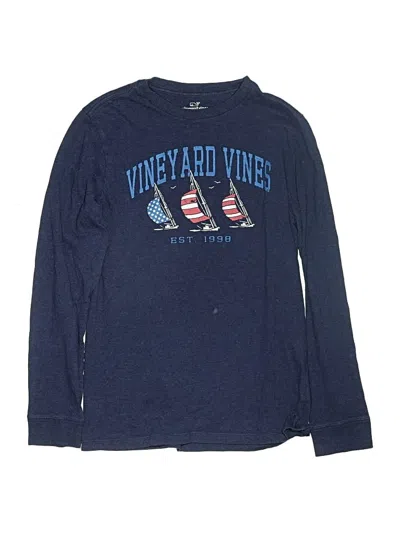 Pre-owned Vineyard Vines Kids' Long Sleeve T-shirt In Blue