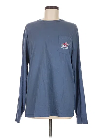 Pre-owned Vineyard Vines Long Sleeve T-shirt In Blue