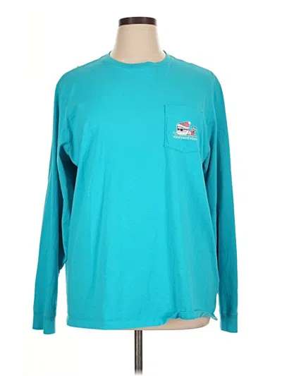 Pre-owned Vineyard Vines Long Sleeve T-shirt In Blue