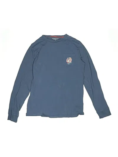 Pre-owned Vineyard Vines Kids' Long Sleeve T-shirt In Blue