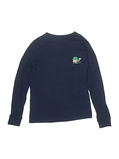 Pre-owned Vineyard Vines Kids' Long Sleeve T-shirt In Blue
