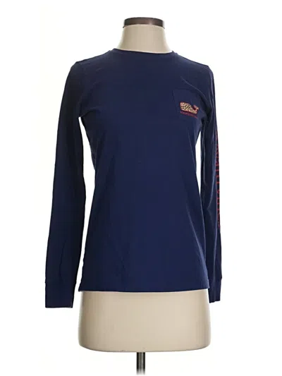 Pre-owned Vineyard Vines Long Sleeve T-shirt In Blue