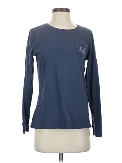 Pre-owned Vineyard Vines Long Sleeve T-shirt In Blue