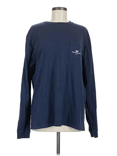 Pre-owned Vineyard Vines Long Sleeve T-shirt In Blue