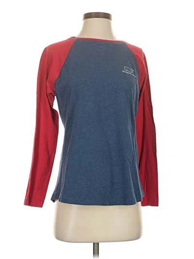 Pre-owned Vineyard Vines Long Sleeve T-shirt In Blue