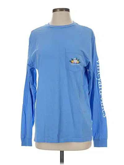 Pre-owned Vineyard Vines Long Sleeve T-shirt In Blue