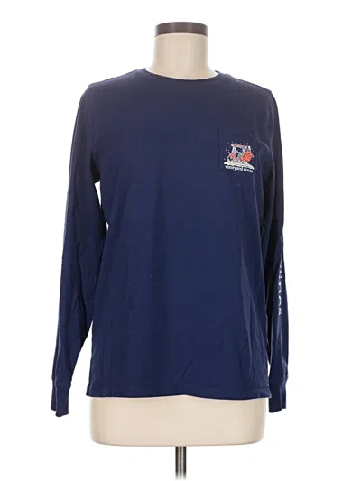 Pre-owned Vineyard Vines Long Sleeve T-shirt In Blue