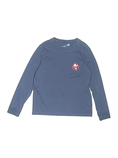 Pre-owned Vineyard Vines Kids' Long Sleeve T-shirt In Blue