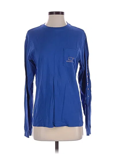Pre-owned Vineyard Vines Long Sleeve T-shirt In Blue
