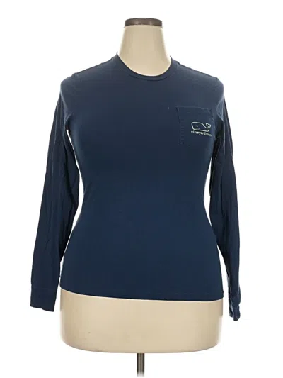 Pre-owned Vineyard Vines Long Sleeve T-shirt In Blue