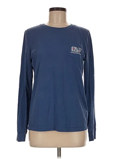 Pre-owned Vineyard Vines Long Sleeve T-shirt In Blue