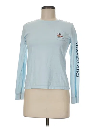 Pre-owned Vineyard Vines Long Sleeve T-shirt In Blue