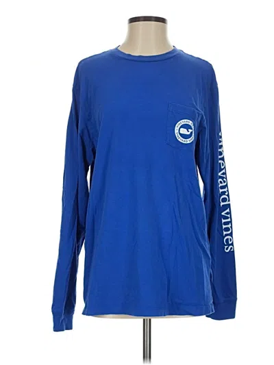 Pre-owned Vineyard Vines Long Sleeve T-shirt In Blue