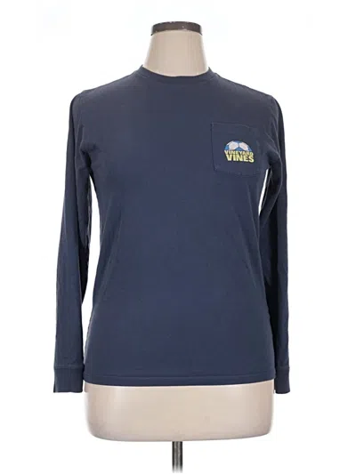 Pre-owned Vineyard Vines Long Sleeve T-shirt In Blue