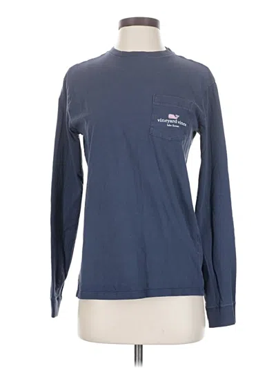 Pre-owned Vineyard Vines Long Sleeve T-shirt In Blue