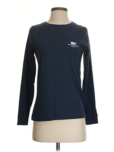 Pre-owned Vineyard Vines Long Sleeve T-shirt In Blue