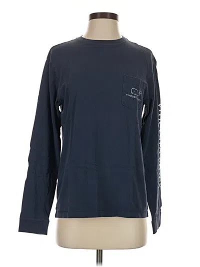 Pre-owned Vineyard Vines Long Sleeve T-shirt In Blue