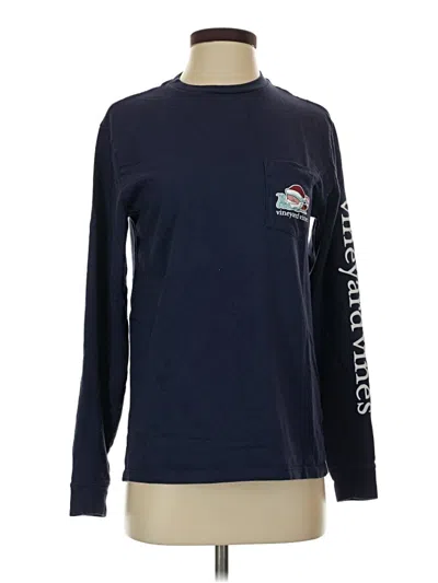 Pre-owned Vineyard Vines Long Sleeve T-shirt In Blue