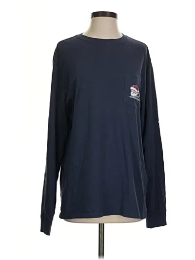 Pre-owned Vineyard Vines Long Sleeve T-shirt In Blue