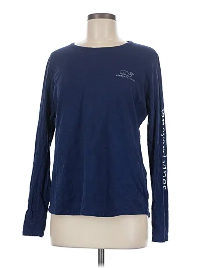 Pre-owned Vineyard Vines Long Sleeve T-shirt In Blue