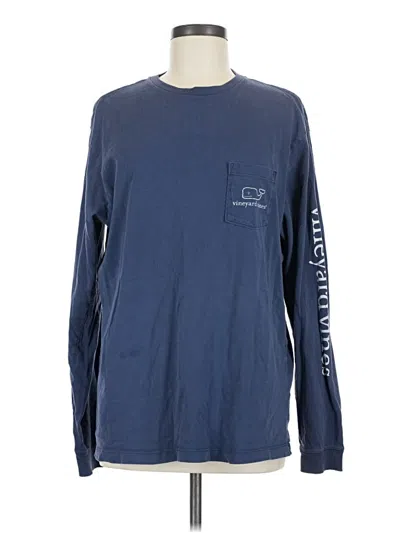Pre-owned Vineyard Vines Long Sleeve T-shirt In Blue