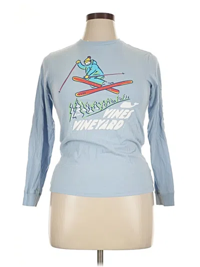 Pre-owned Vineyard Vines Long Sleeve T-shirt In Blue