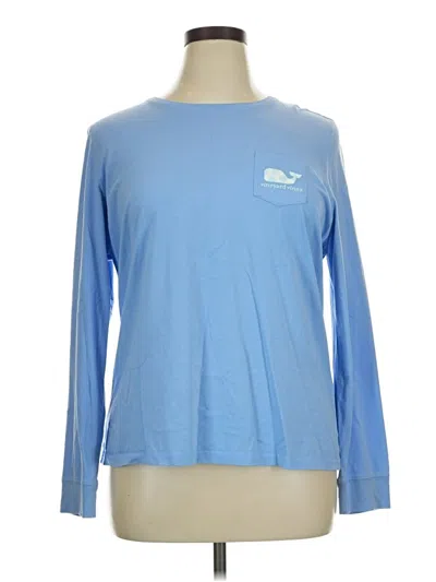 Pre-owned Vineyard Vines Long Sleeve T-shirt In Blue