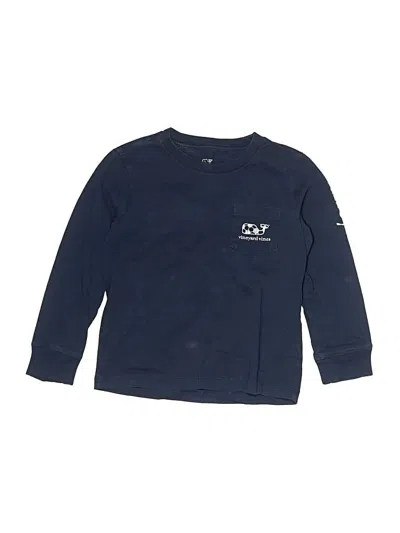 Pre-owned Vineyard Vines Kids' Long Sleeve T-shirt In Blue