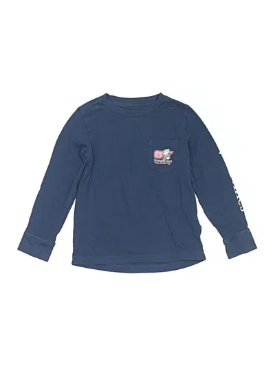 Pre-owned Vineyard Vines Long Sleeve T-shirt In Blue