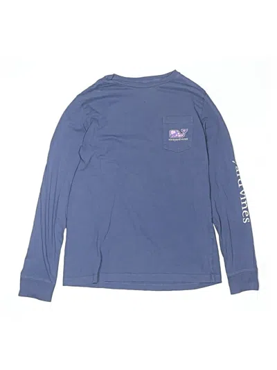 Pre-owned Vineyard Vines Kids' Long Sleeve T-shirt In Blue