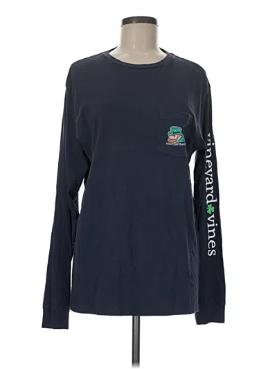 Pre-owned Vineyard Vines Long Sleeve T-shirt In Blue