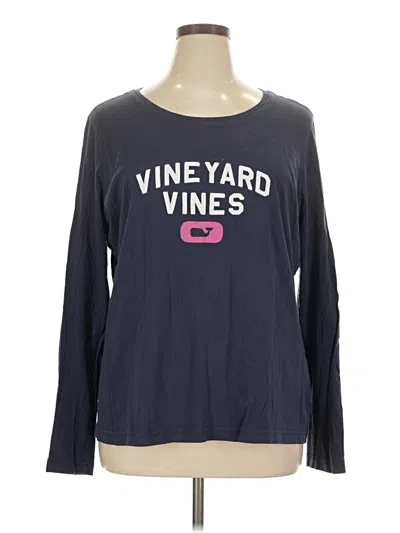 Pre-owned Vineyard Vines Long Sleeve T-shirt In Blue