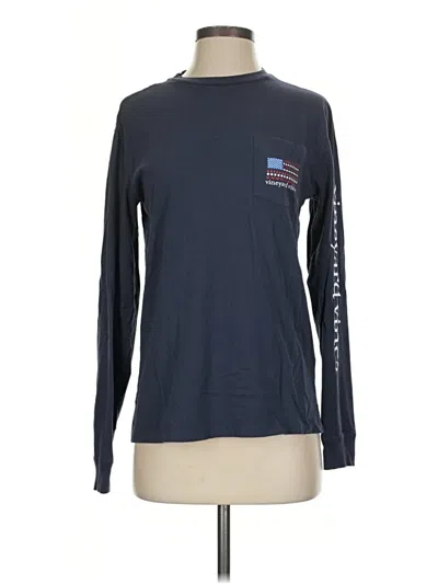 Pre-owned Vineyard Vines Long Sleeve T-shirt In Blue