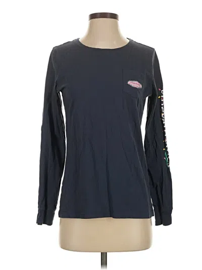 Pre-owned Vineyard Vines Long Sleeve T-shirt In Blue