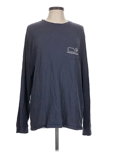Pre-owned Vineyard Vines Long Sleeve T-shirt In Blue