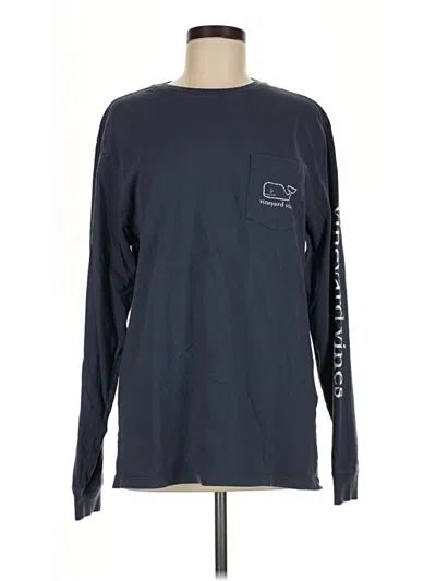 Pre-owned Vineyard Vines Long Sleeve T-shirt In Blue