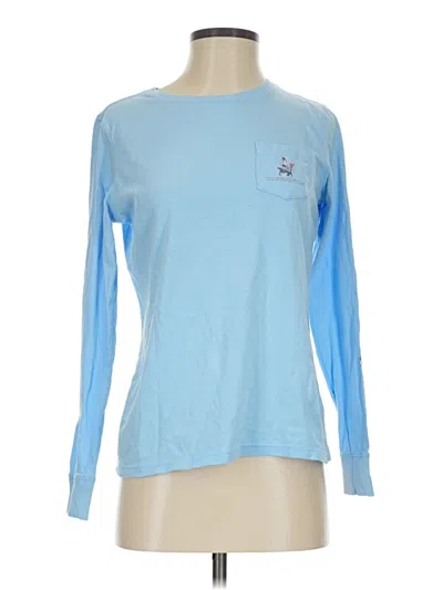 Pre-owned Vineyard Vines Long Sleeve T-shirt In Blue