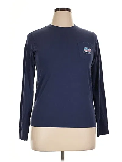 Pre-owned Vineyard Vines Long Sleeve T-shirt In Blue