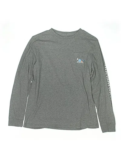 Pre-owned Vineyard Vines Kids' Long Sleeve T-shirt In Gray