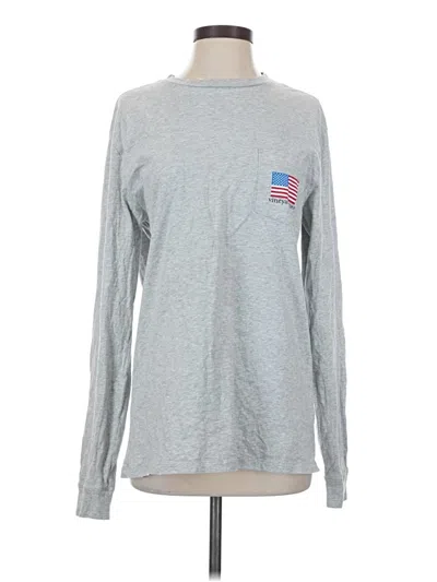 Pre-owned Vineyard Vines Long Sleeve T-shirt In Gray