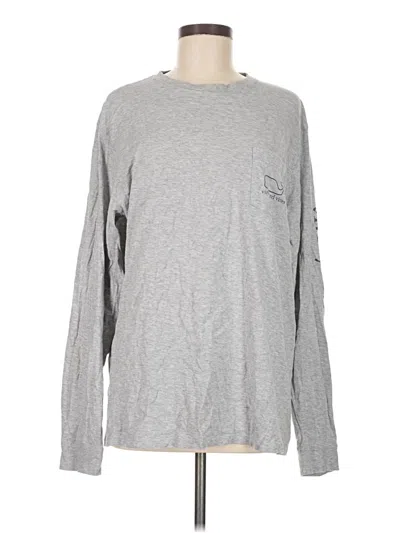 Pre-owned Vineyard Vines Long Sleeve T-shirt In Gray