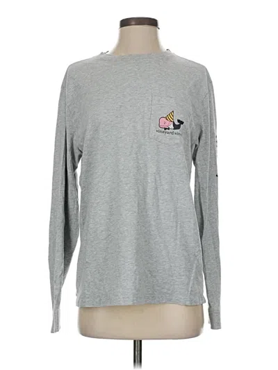 Pre-owned Vineyard Vines Long Sleeve T-shirt In Gray