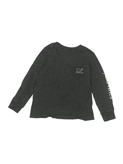 Pre-owned Vineyard Vines Kids' Long Sleeve T-shirt In Gray